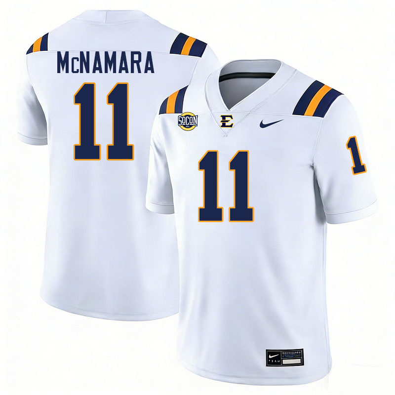 East Tennessee State Buccaneers #11 Cade McNamara College Football Jerseys,Uniforms-White